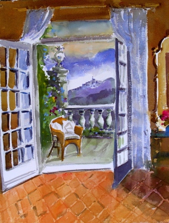 View from Villa Coletta, Coreglia A. Italy, Boren