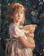 Pink Dress, Orange Cat